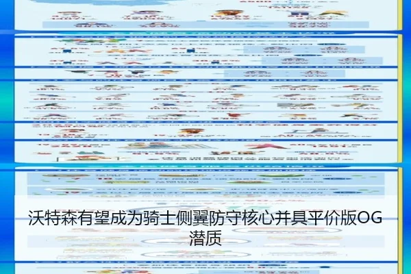 沃特森有望成为骑士侧翼防守核心并具平价版OG潜质